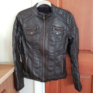 Brown Biker Jacket